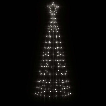 LED-juletræ med spyd 220 LED'er 180 cm koldt hvidt lys