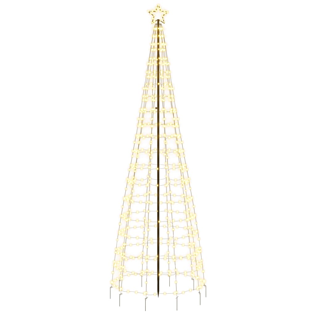LED-juletræ med spyd 570 LED'er 300 cm varmt hvidt lys