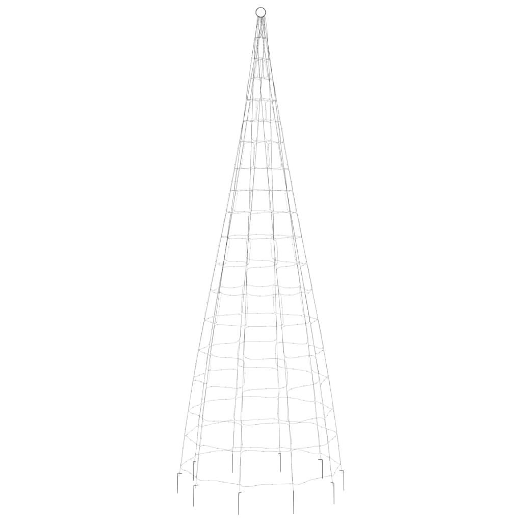 LED-juletræ til flagstang 550 LED'er 300 cm varmt hvidt lys