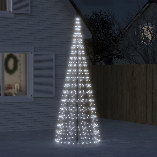 LED-juletræ 550 LED'er 300 cm koldt hvidt lys
