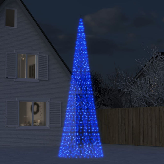 LED-juletræ 1534 LED'er 500 cm blåt lys