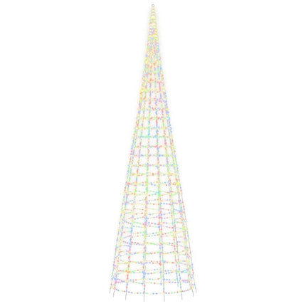 LED-juletræ 3000 LED'er 800 cm flerfarvet lys