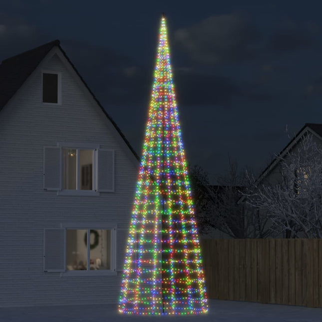 LED-juletræ 3000 LED'er 800 cm flerfarvet lys
