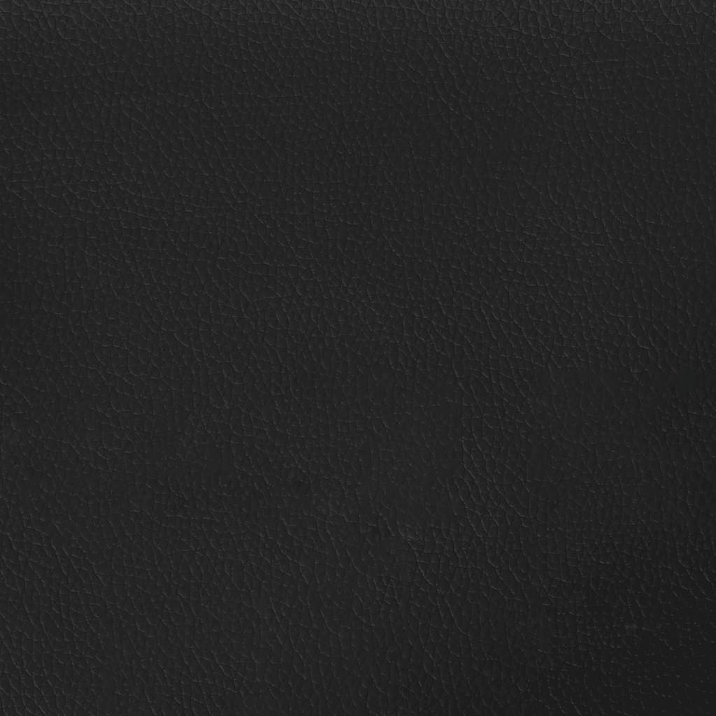 massagestol med fodstøtte kunstlæder sort