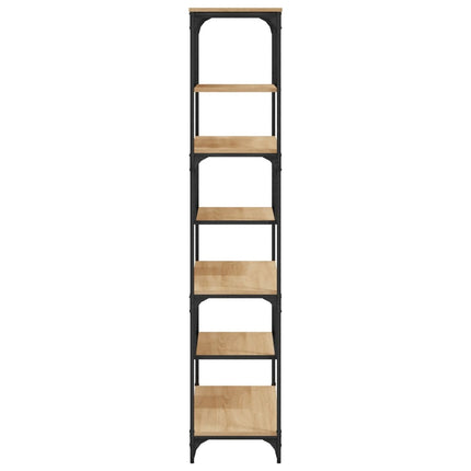 bogreol 81x36x176 cm konstrueret træ sonoma-eg