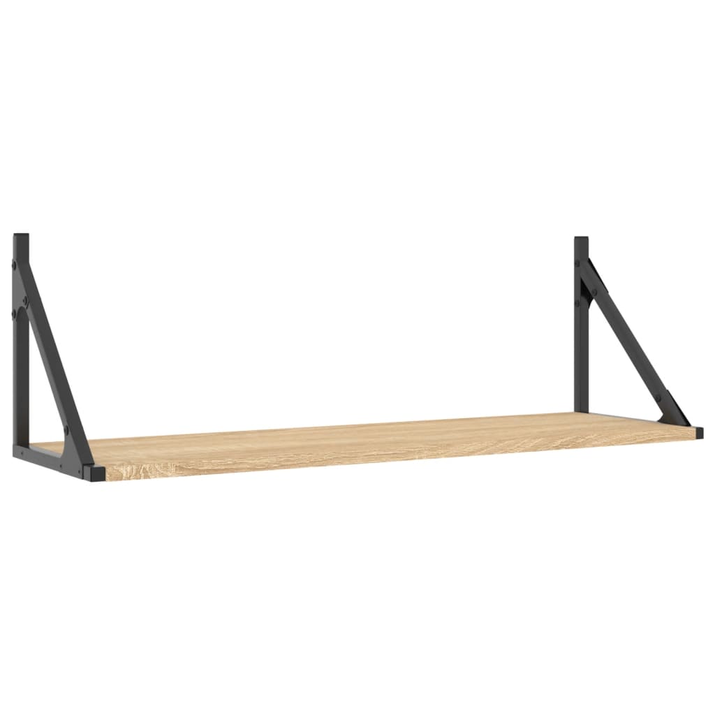 væghylder 2 stk. Sonoma eg 80x25x25,5 cm konstrueret træ