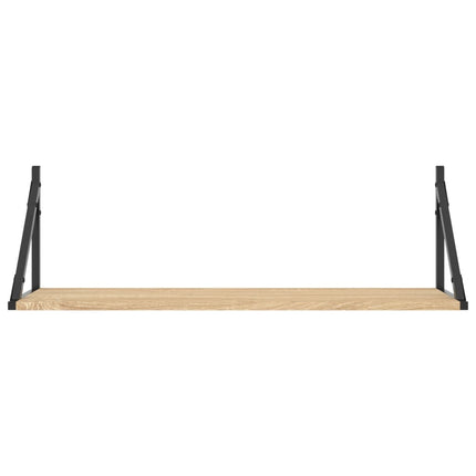 væghylder 2 stk. Sonoma eg 80x25x25,5 cm konstrueret træ