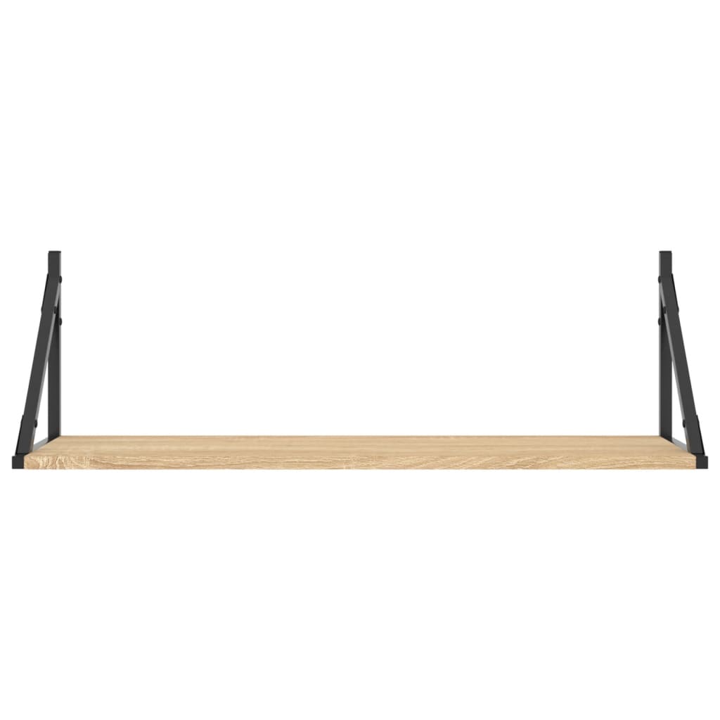 væghylder 2 stk. Sonoma eg 80x25x25,5 cm konstrueret træ