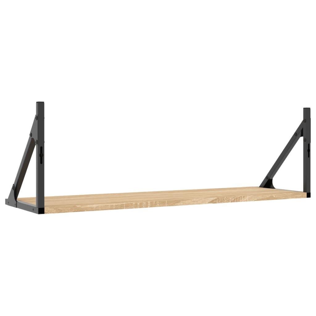 væghylder 2 stk. Sonoma eg 80x25x25,5 cm konstrueret træ