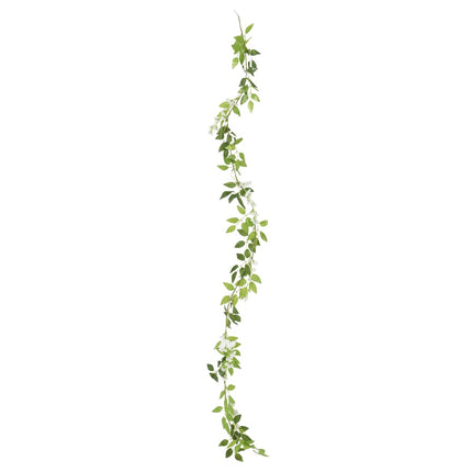 blomsterguirlander 6 stk. 200 cm hvid