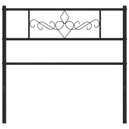 udskiftningsgavl 107 cm metal sort
