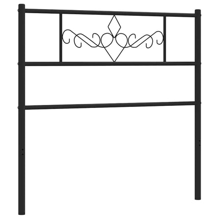 udskiftningsgavl 107 cm metal sort