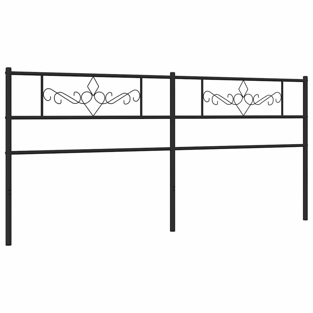 udskiftningsgavl 193 cm metal sort