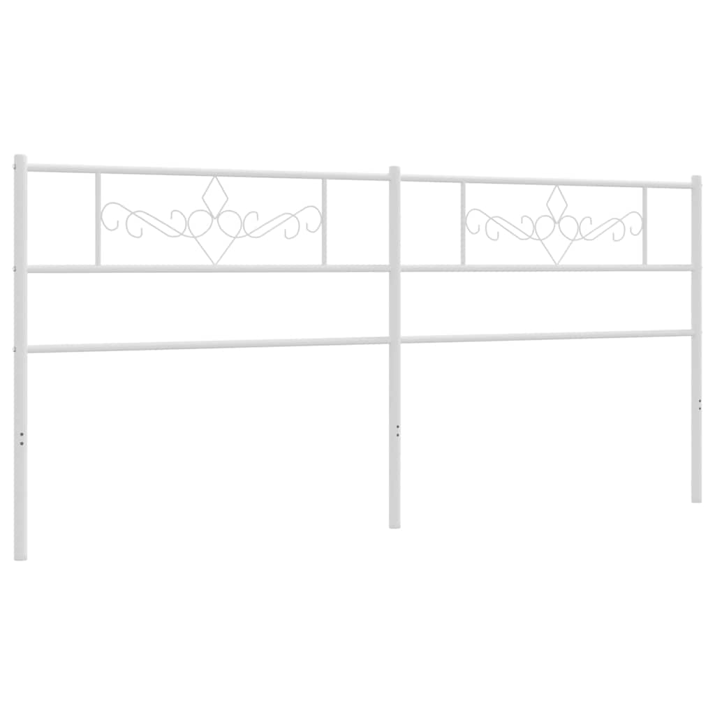 udskiftningsgavl 193 cm metal hvid