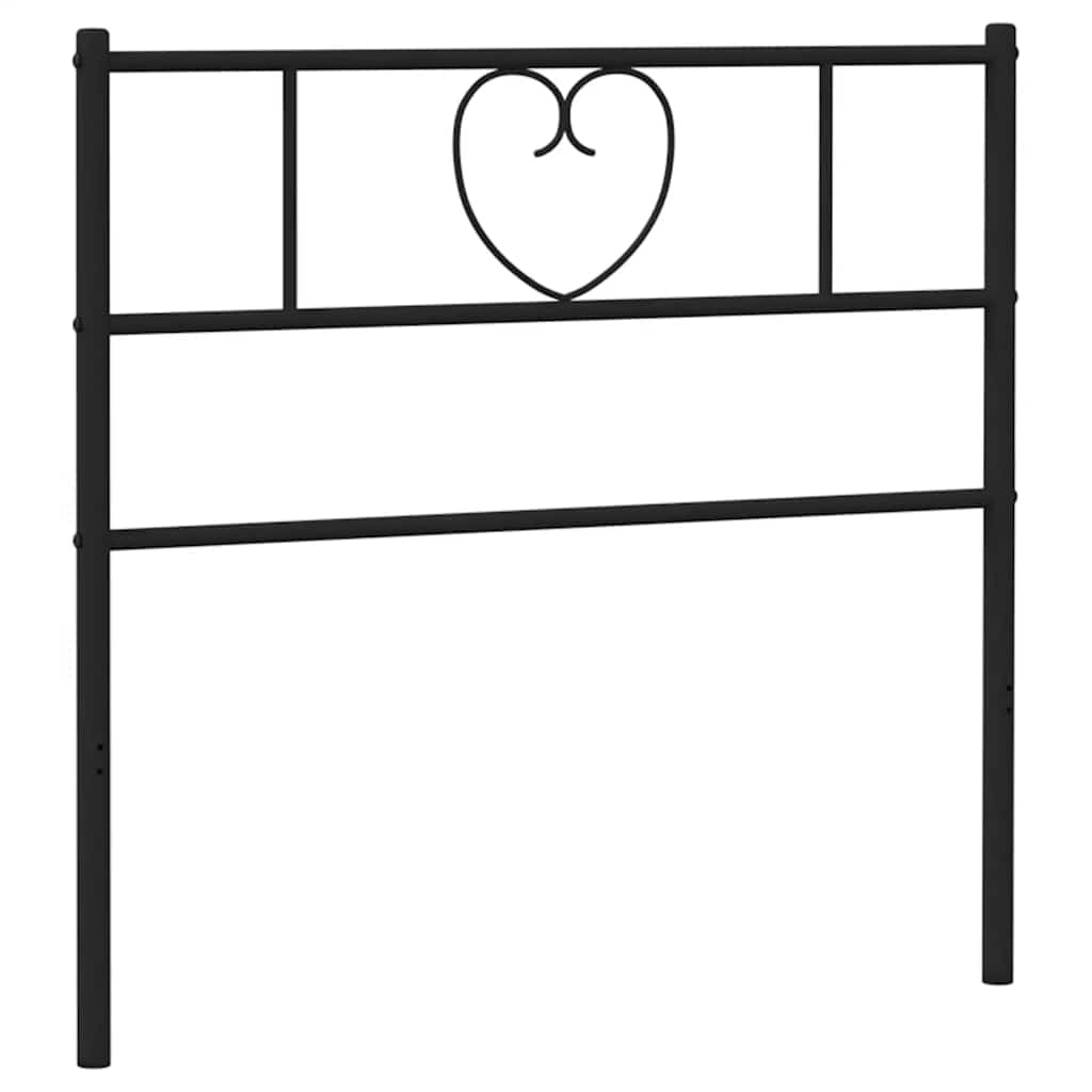 udskiftningsgavl 75 cm metal sort