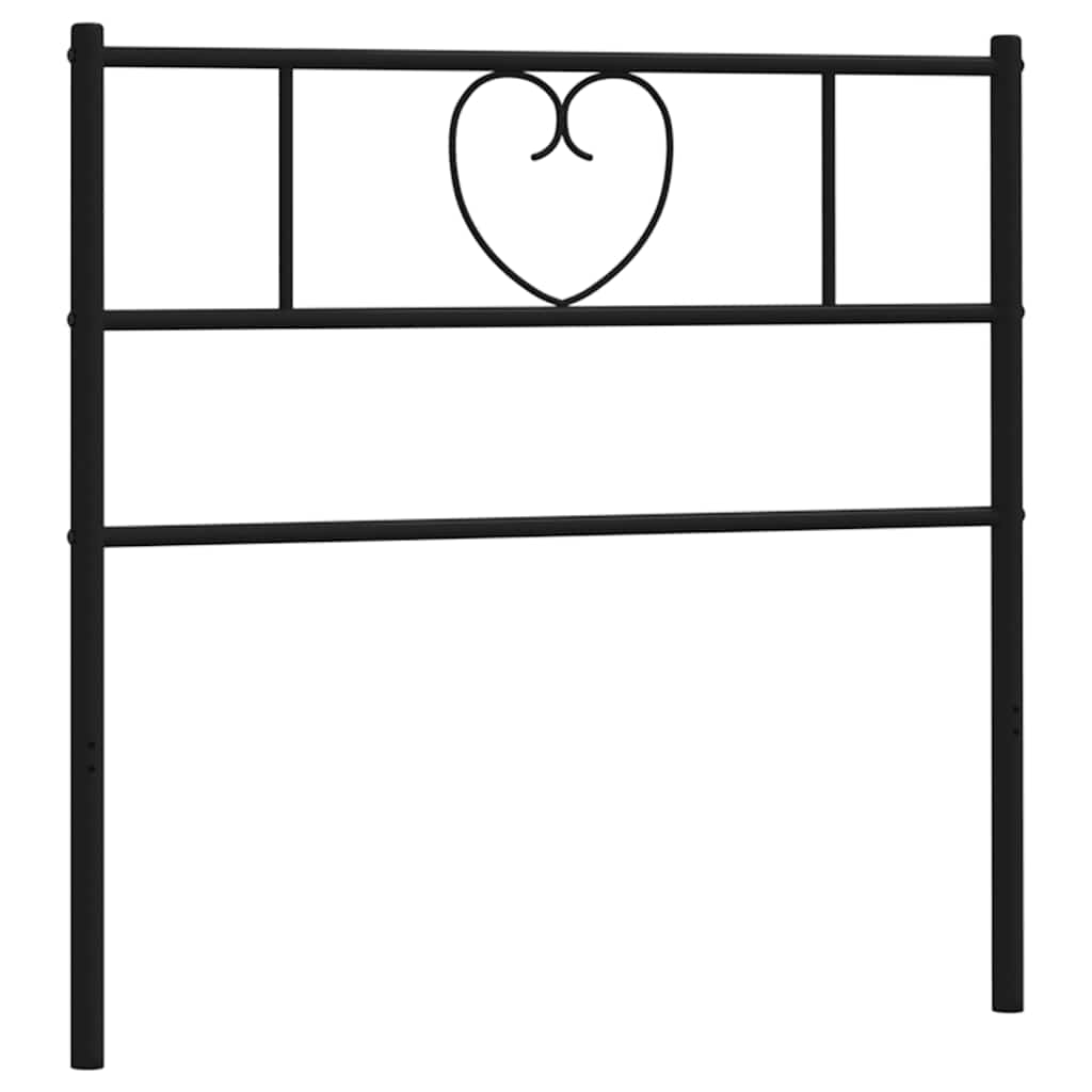 udskiftningsgavl 75 cm metal sort