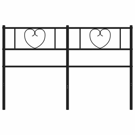 udskiftningsgavl 120 cm metal sort