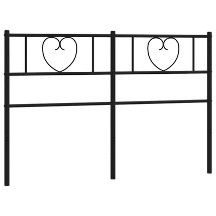 udskiftningsgavl 135 cm metal sort