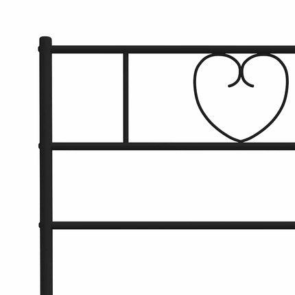 udskiftningsgavl 180 cm metal sort