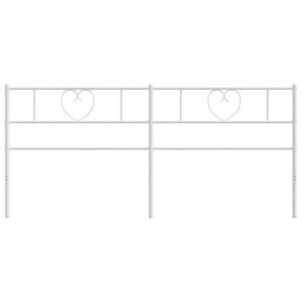 udskiftningsgavl 200 cm metal hvid