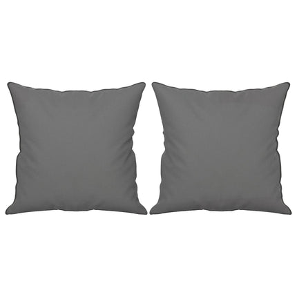 2-personers sofa med puder 120 cm mikrofiberstof mørkegrå