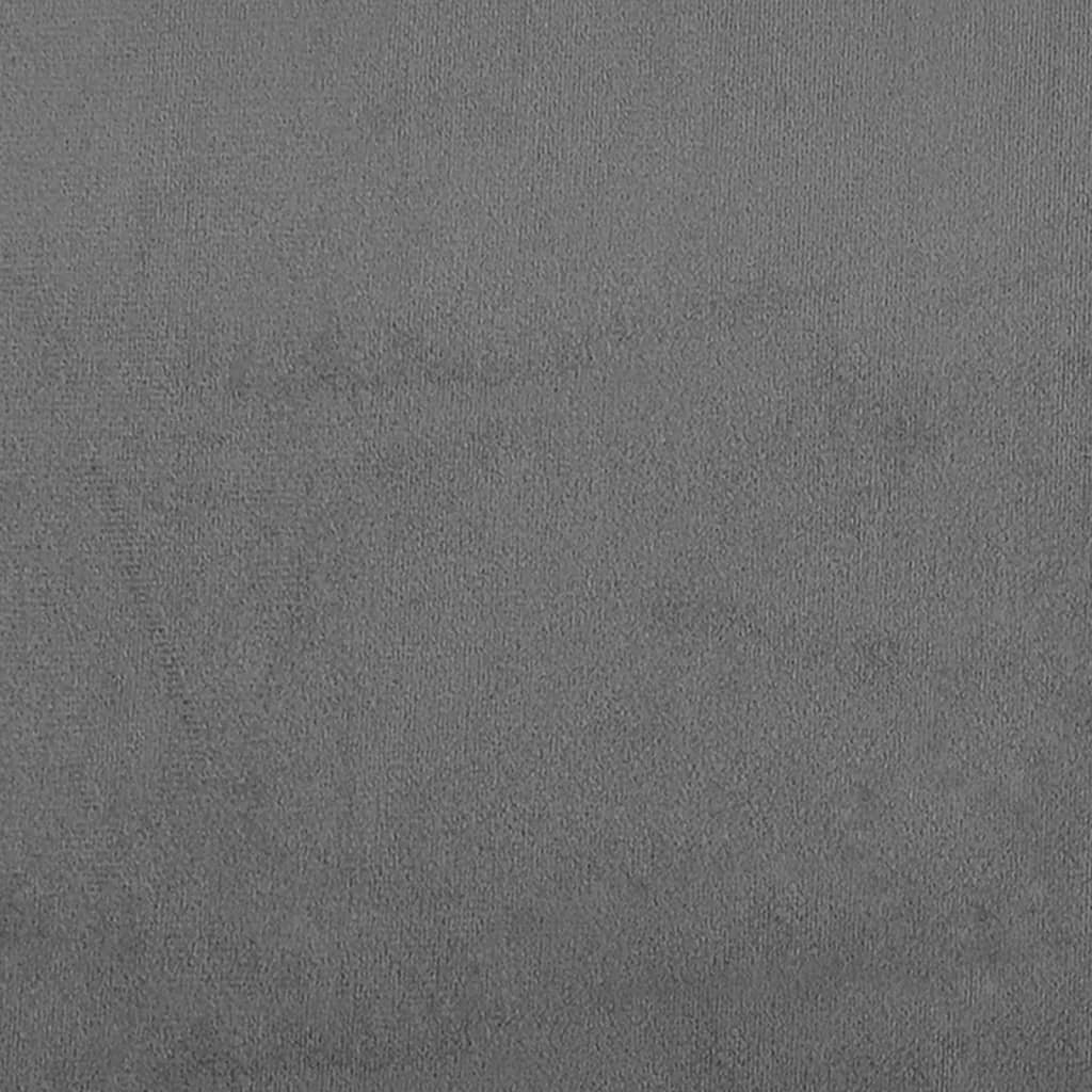 3-personers sofa med puder 180 cm mikrofiberstof mørkegrå