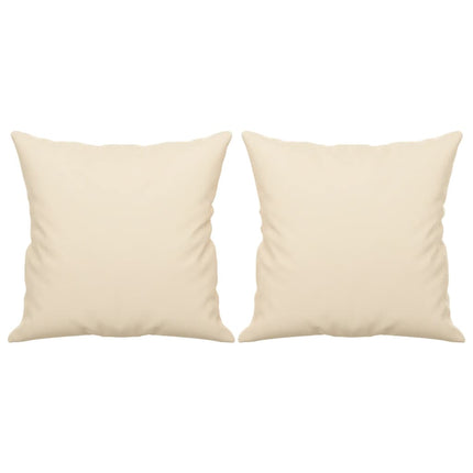 3-personers sofa med puder 180 cm mikrofiberstof beige
