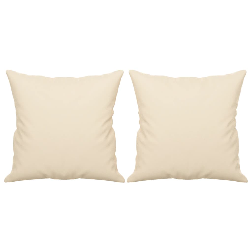 3-personers sofa med puder 180 cm mikrofiberstof beige