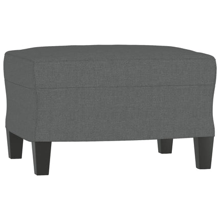 sofastol med fodskammel 60 cm stof Mørkegrå