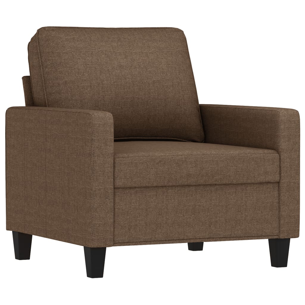 sofastol med fodskammel 60 cm stof Brun