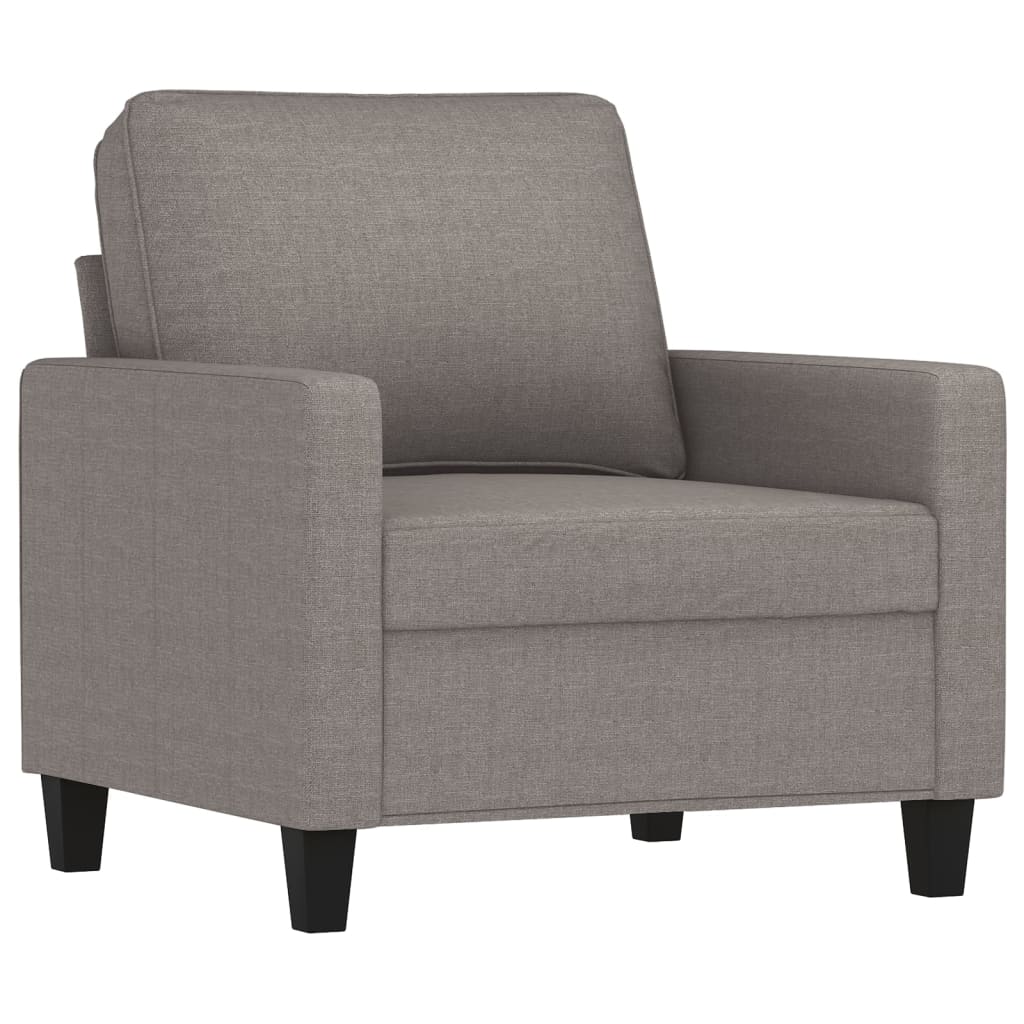 sofastol med fodskammel 60 cm stof Gråbrun