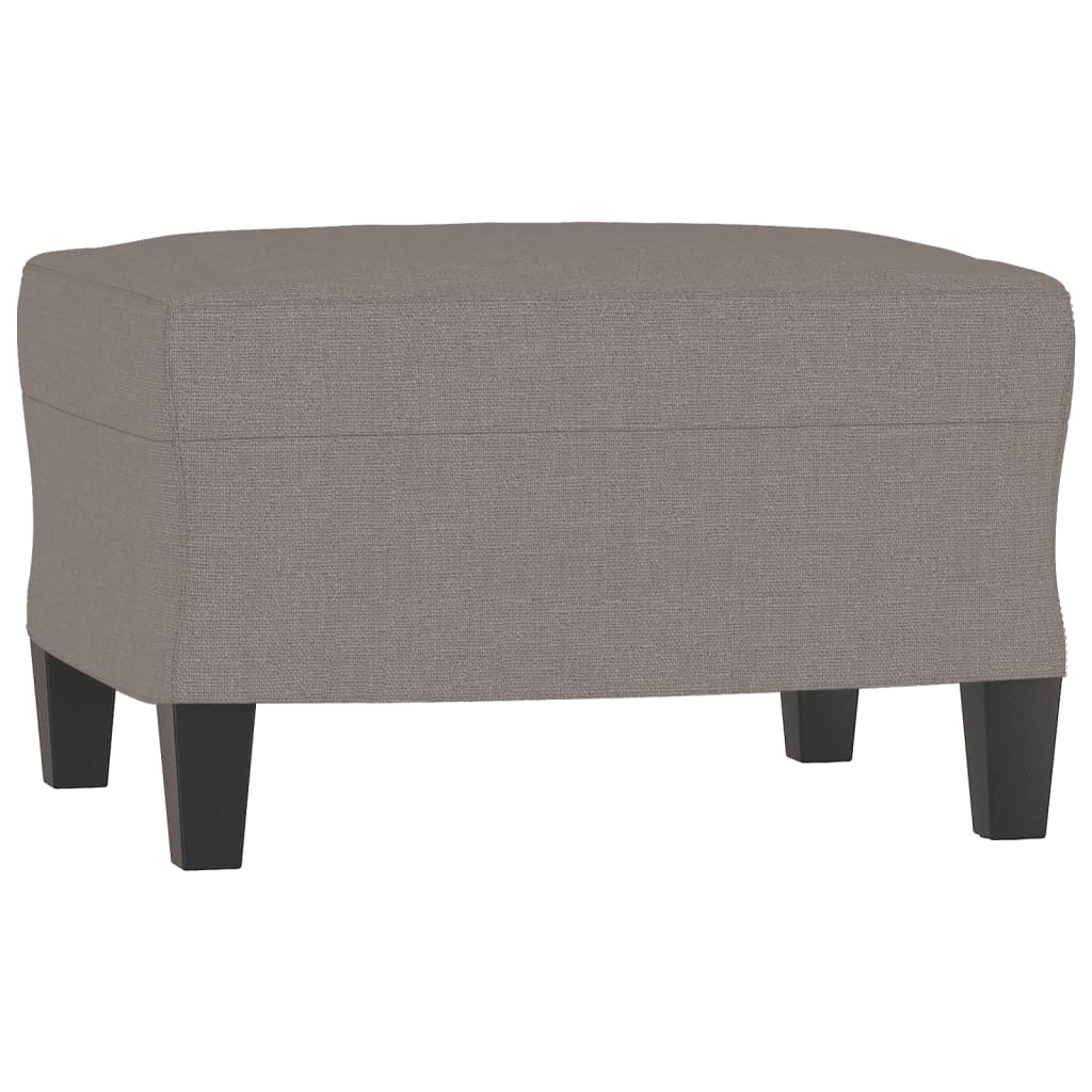 sofastol med fodskammel 60 cm stof Gråbrun