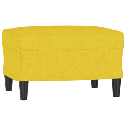 sofastol med fodskammel 60 cm stof Lysegul