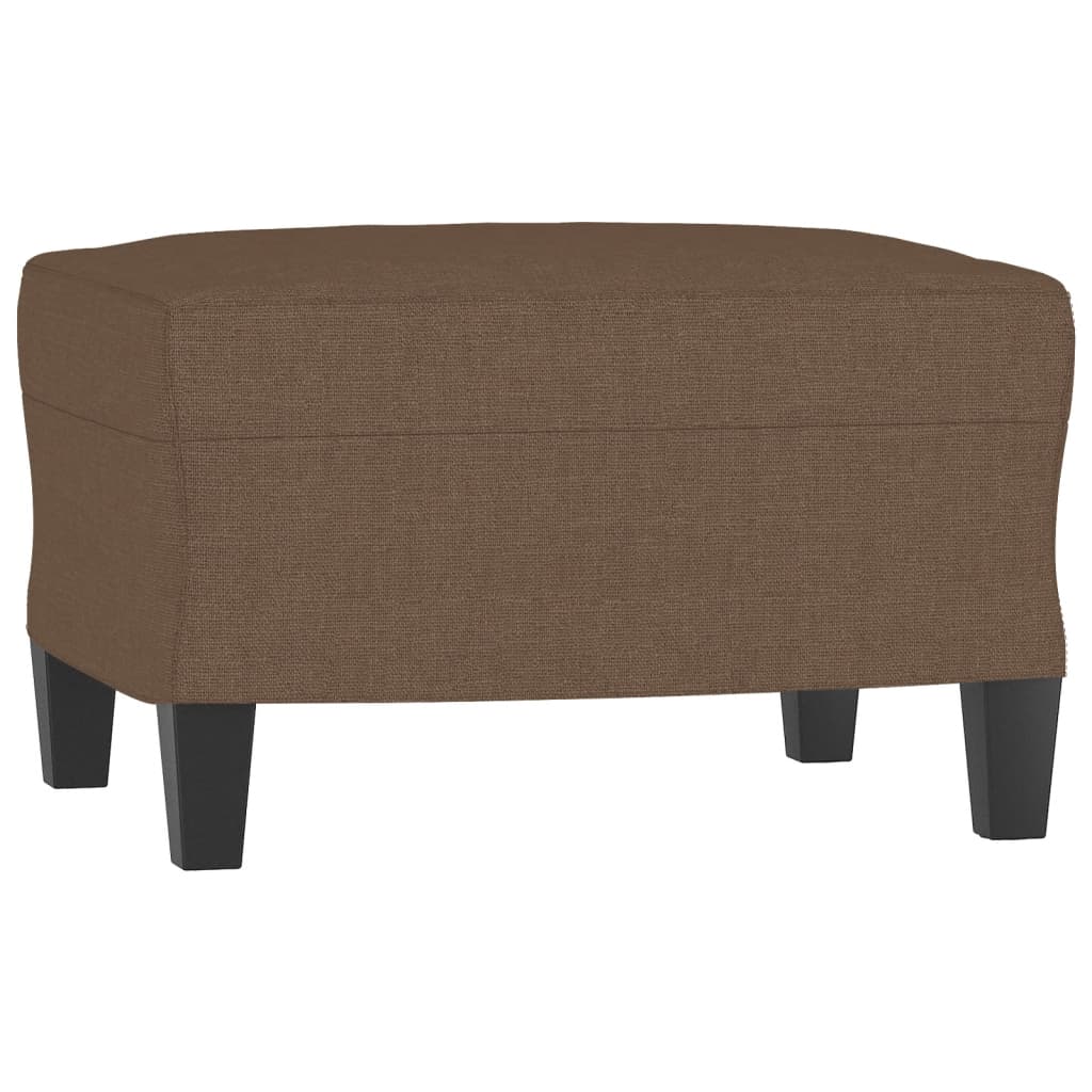 sofastol med fodskammel 60 cm stof Brun