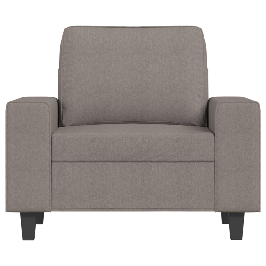 sofastol med fodskammel 60 cm stof Gråbrun