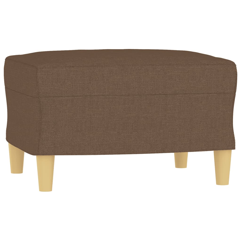 sofastol med fodskammel 60 cm stof Brun