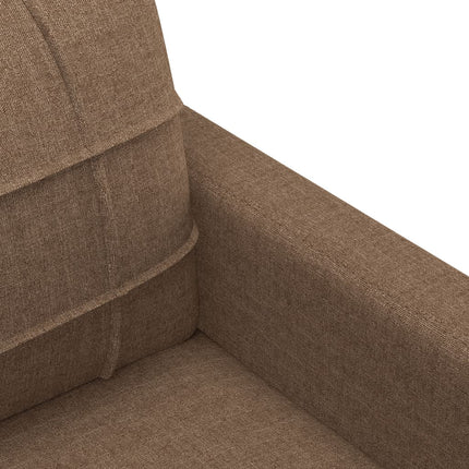 sofasæt 4 dele med hynder stof brun