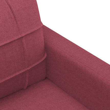 sofasæt 4 dele med hynder stof vinrød