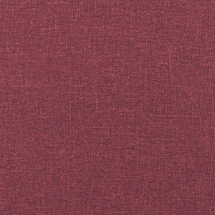 sofasæt 3 dele med puder stof vinrød