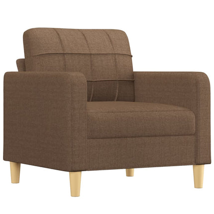 sofasæt 4 dele med puder stof brun