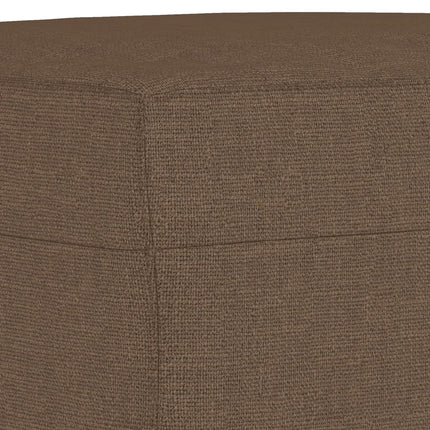 sofasæt 4 dele med puder stof brun
