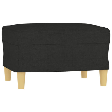 sofasæt 4 dele med puder stof sort