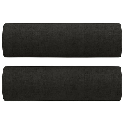 sofasæt 4 dele med puder stof sort