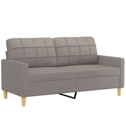 sofasæt 3 dele med hynder stof gråbrun