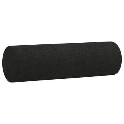 sofasæt 2 dele med puder stof sort