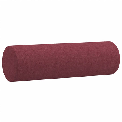 sofasæt 3 dele med puder stof vinrød