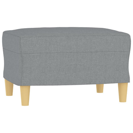 sofasæt 3 dele med hynder stof lysegrå