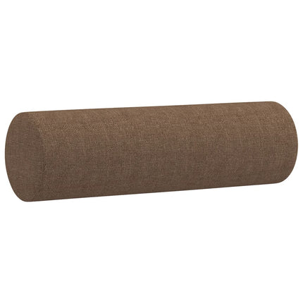 sofasæt 3 dele med puder stof brun