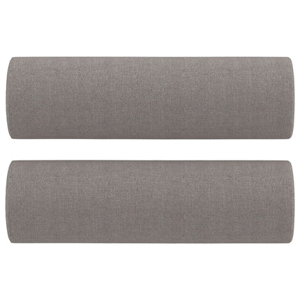 sofasæt 3 dele med puder stof gråbrun