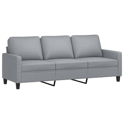 sofasæt 4 dele med hynder stof lysegrå